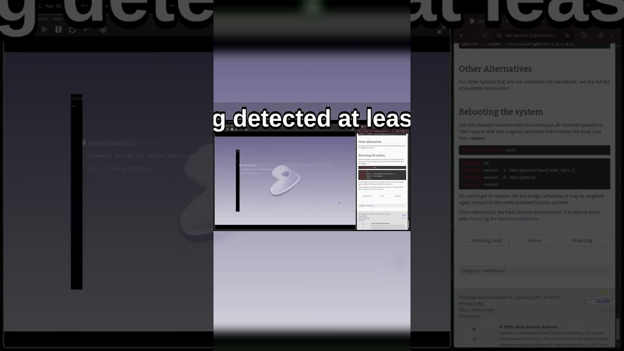Gentoo Booted!